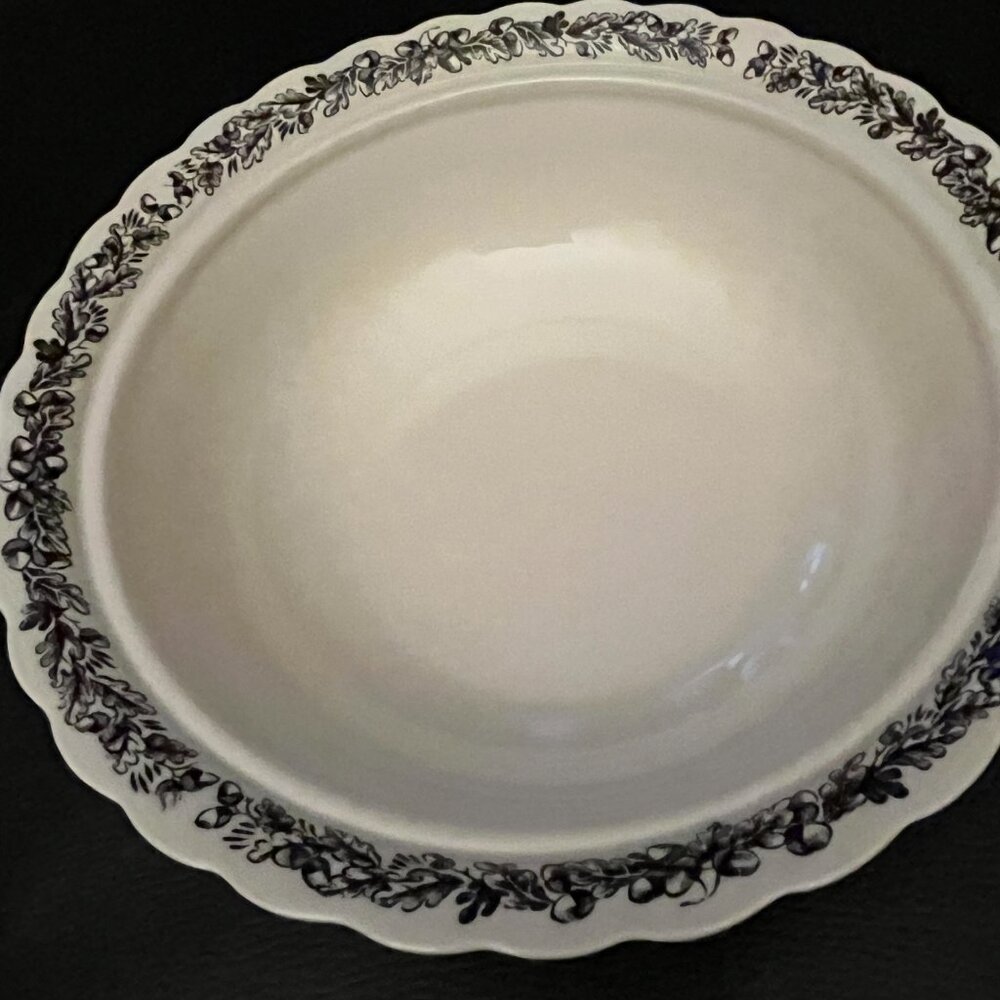 Transfer ware Brown Ironstone Casserole Bowl - Picture 7 of 12